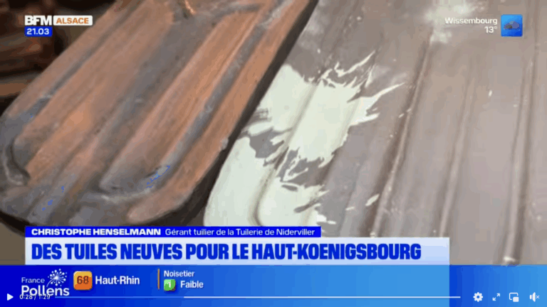 Des tuiles neuves pour le Haut-Kœnigsbourg